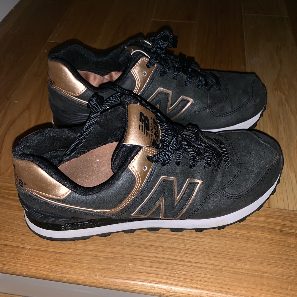 New Balance Charcoal Grey and Rose Gold Sneaker